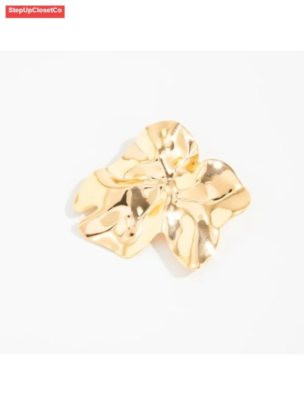 Chunky Geometric Liquid Metal Brooch Pin, Dainty Y2K Retro Jewelry Accessory,